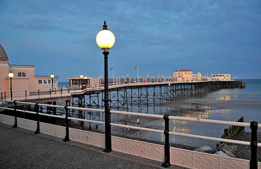 Worthing pier at dusk