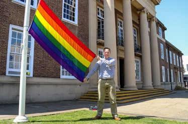 Worthing Council flies the flag for Pride month